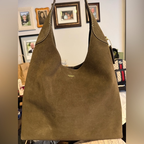 Coach Brooklyn 39 - Olive suede - Picture 2 of 9